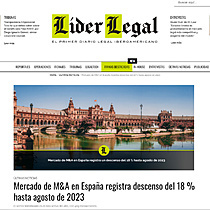 Mercado de M&A en Espaa registra descenso del 18 % hasta agosto de 2023